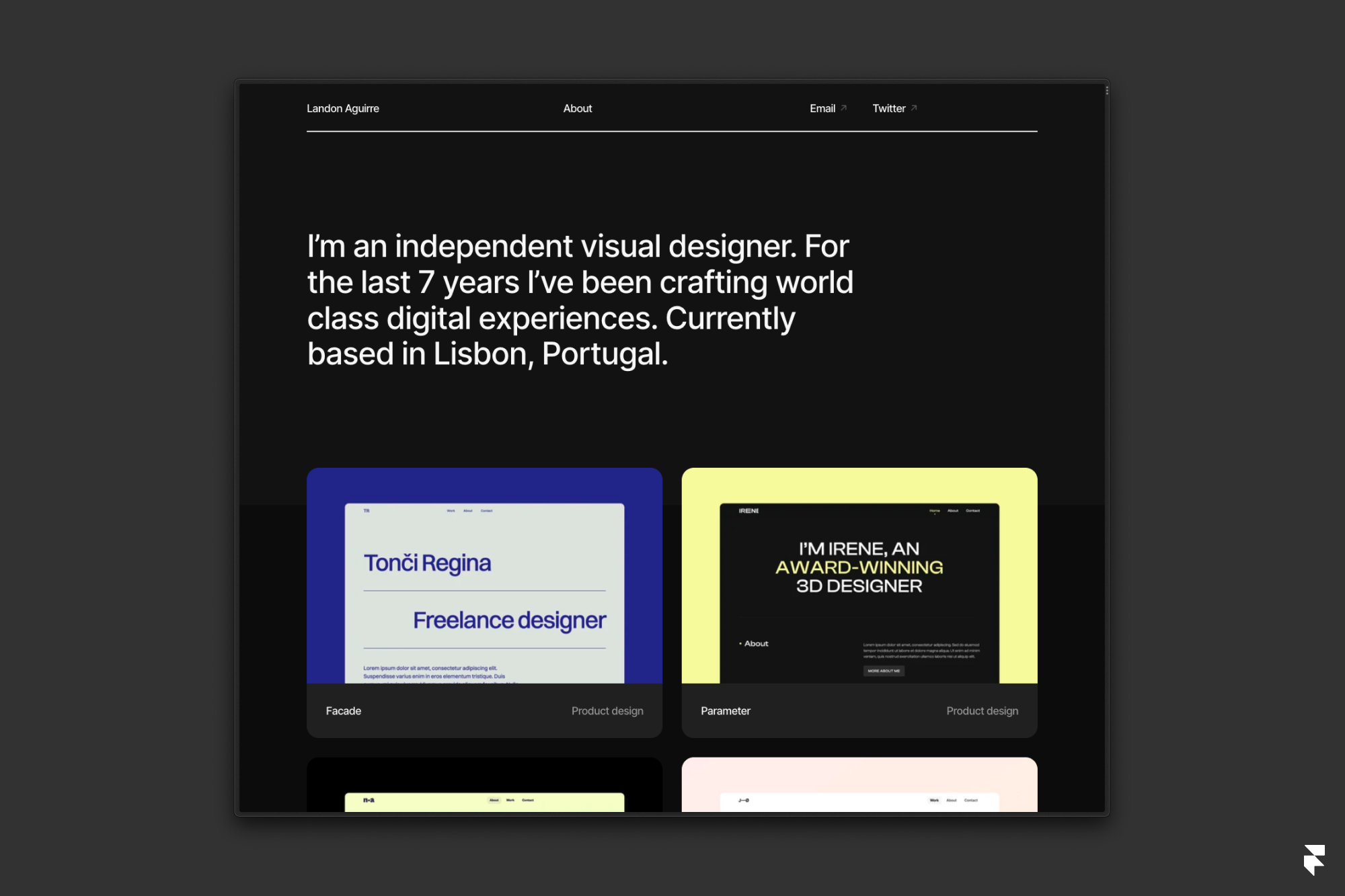 Minimal Design Portfolio Template for Framer — Store — The Brand Identity